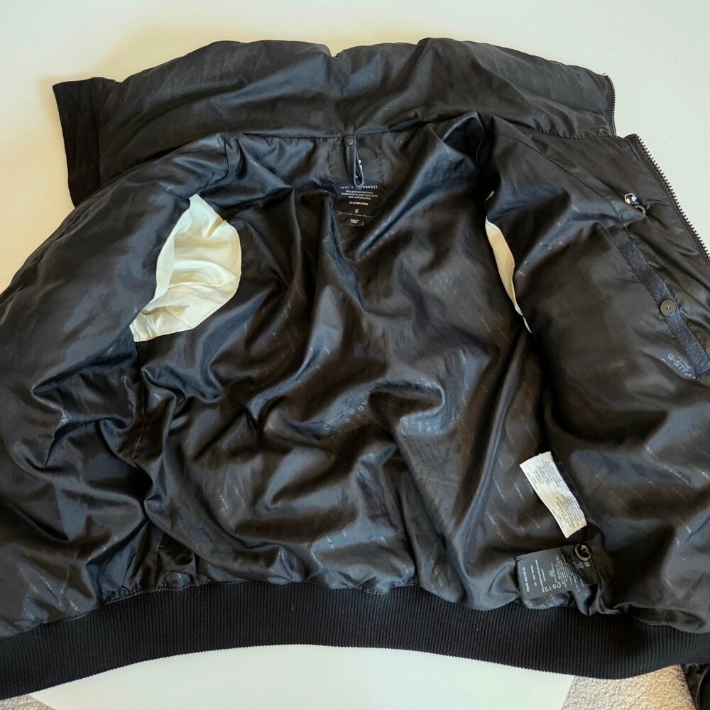 G-star Raw black puffer jacket. Whistler Slim Bomber Women. AS IS. - Picture 10 of 12